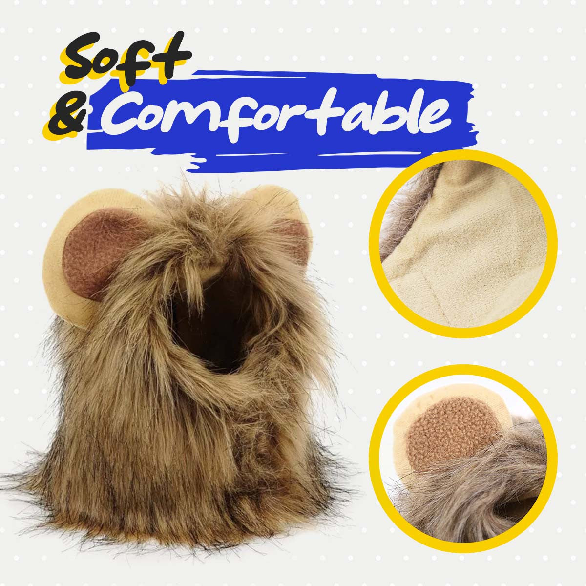 The Purr-Fect Lion Mane Costume For Cats & Small Dogs