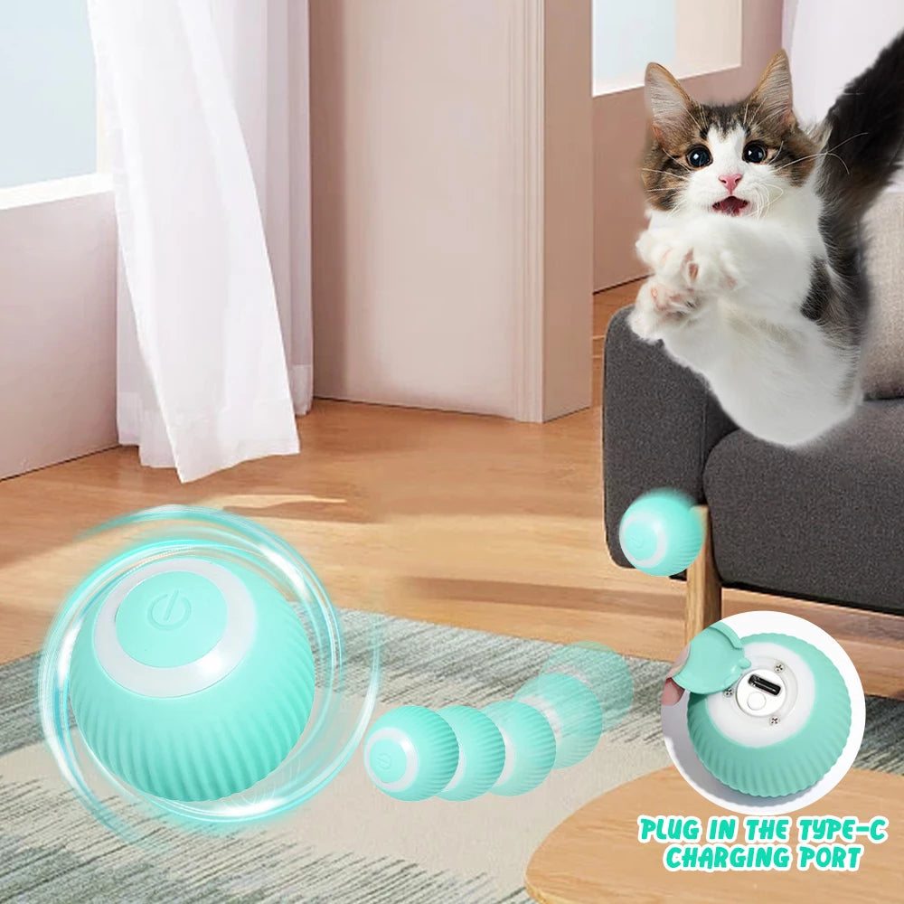 Smart Rolling Ball Cat Toy