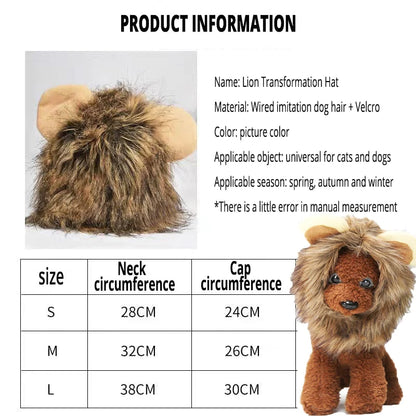 The Purr-Fect Lion Mane Costume For Cats & Small Dogs